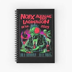 Nofx punk band logo Spiral Notebook