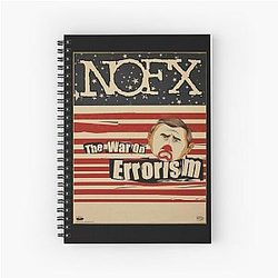 Nofx punk band logo Spiral Notebook