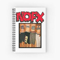 Nofx punk band logo Spiral Notebook