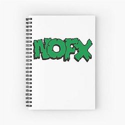 Nofx punk band logo Spiral Notebook
