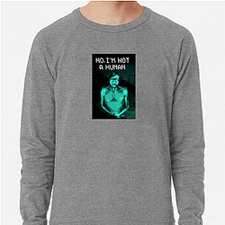 No I'm not a Human's robot must prove it is not a human No I'm Not A Human Sweatshirts