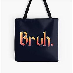 Noita Bruh Over Print Tote Bag