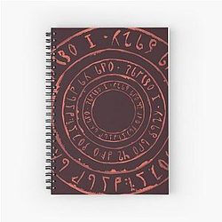 Noita Rune Circle Spiral Notebook