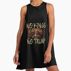 NO KINGS - NO TRUMP. Limited Edition NO KINGS 3 A-Line Dress