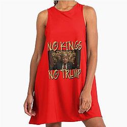 NO KINGS - Limited Edition Prints 6 A-Line Dress