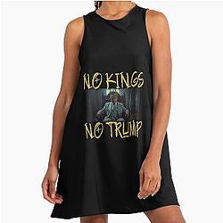No Kings - Limited Edition No Kings Prints 13 A-Line Dress