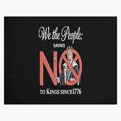 We the People Saying No to a King Since 1776 a Trump Jigsaw Puzzle