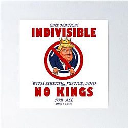 One Nation Indivisible Trump Protest Poster