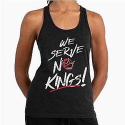 We Serve No Kings Racerback Tank Top