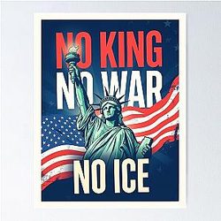 No King No War Protest Anti-ICE Protest No Kings Day Rally Minneapolis