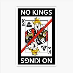 NO Kings Anti-Trump Protest Sticker