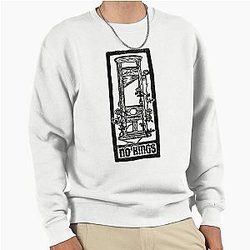 No Block Print Pullover Sweatshirt