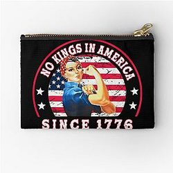 No Kings In America Since 1776 USA Save Democracy Zipper Pouch