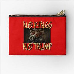 No Kings - No Trump. Limited Edition No Kings Prints 9 Zipper Pouch