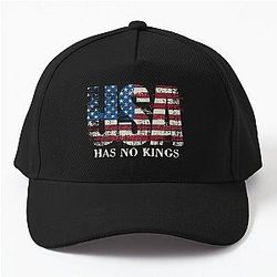 USA Has No Kings Baseball Cap Stars Stripes