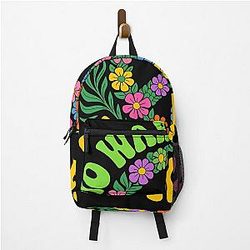 No Wars No Kings Floral Peace Sign Resist Anti War Abolish Ice Backpack
