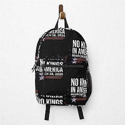 No Kings in America March 2026 No Kings Day USA Flag Backpack