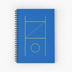 No Kings Guillotine Yellow Spiral Notebook