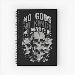 No Gods, No Masters Revolution Spiral Notebook