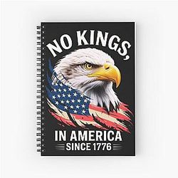 No Kings in America Spiral Notebook
