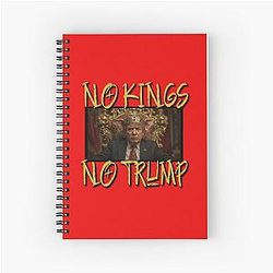Limited Edition NO KINGS Prints 6 Spiral Notebook