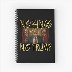 Limited Edition NO KINGS Prints 4 Spiral Notebook