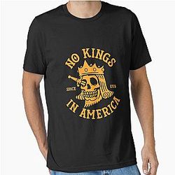 No Kings in America since 1776 Skull Halloween Essential T-Shirt