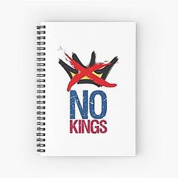 No Kings in America Spiral Notebook