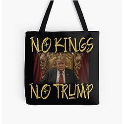 No Kings - No Trump. Limited Edition No Kings Prints 4 All Over Print Tote Bag