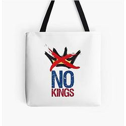 No Kings in America all Over Print Tote Bag