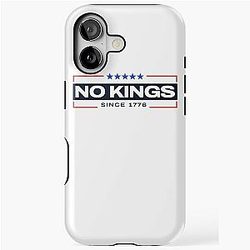 No Kings Since 1776 Simple iPhone Tough Case