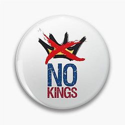 No Kings in America Pin