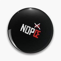 No Kings Protest Sign Women Pin