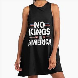 No Kings in America A Line Dress