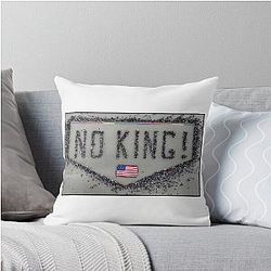 Trump: No Kings Throw Pillow