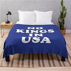No Kings in America 5 Throw Blanket