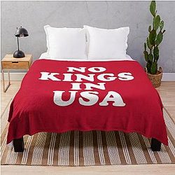 NO Kings in USA, 1 Throw Blanket