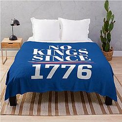 No Kings In America Since 1776 Throw Blanket