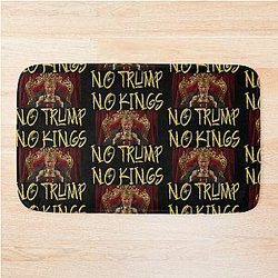 No Kings - No Trump. Limited Edition No Kings Prints Bath Mat