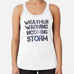 Incoming Storm no man's sky Racerback Tank Top