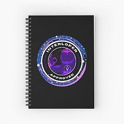 No Man's Sky - Interloper Approved - Stickertshirt - Inverted Version Spiral Notebook