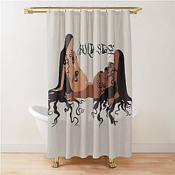Wild Cardi shower curtain