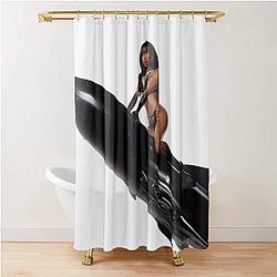 Dopamine Norman Album Art Shower Curtain