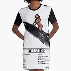 Dopamine Normani album cover with tracklist Graphic T shirt dress