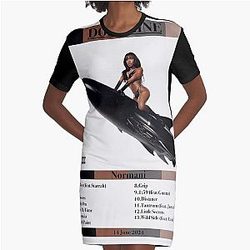 Dopamine Norman album cover with tracklist Graphic T Shirt Dress