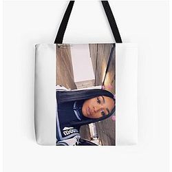 Normani Kordei Hella Heart Eyes Over Print Tote Bag
