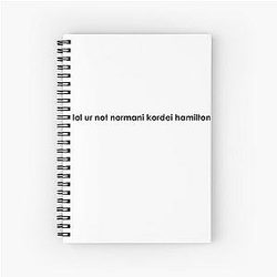 Normani (Black Font) Spiral Notebook