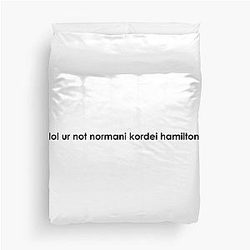 Normani (Black Font) Duvet Cover