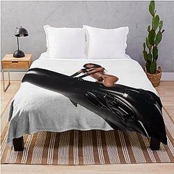 Dopamine Norman Album Cover Art Throw Blanket