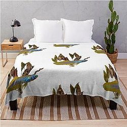 Lampeye Poropanchax normani Throw Blanket
